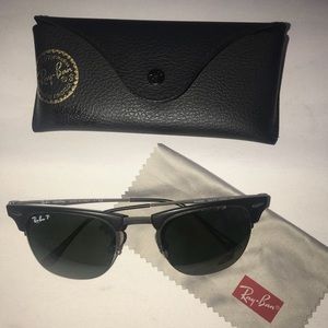 Authentic Matte Black RayBan LightRay Sunglasses